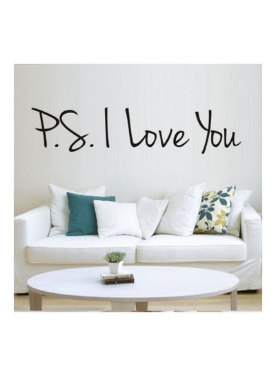 Buy Decorative I Love You Wall Sticker Black in Egypt