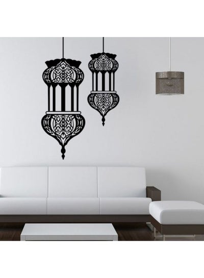 Buy Lanterns Wall Sticker Black 45x60cm in Egypt