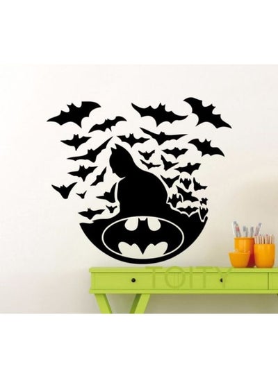 Buy Batman Poster Wall Stickers Black 90x60cm in Egypt