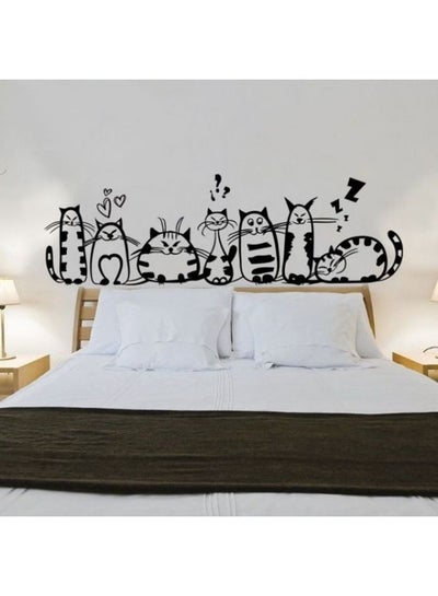 اشتري Kittens 3 Wall Sticker Black 90x60 سنتيمتر في مصر