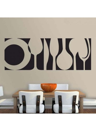 Buy Kitchenware Wall Sticker Black 120x80cm in Egypt