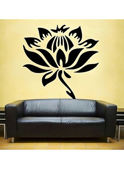 Buy Rose Design Wall Sticker Black 120x80cm in Egypt