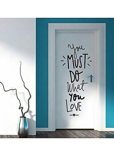 Buy Do What You Love Wall Sticker Black 50x78cm in Egypt