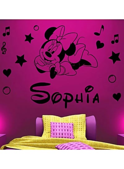 Buy Little Minnie Wall Sticker Black 45x60cm in Egypt