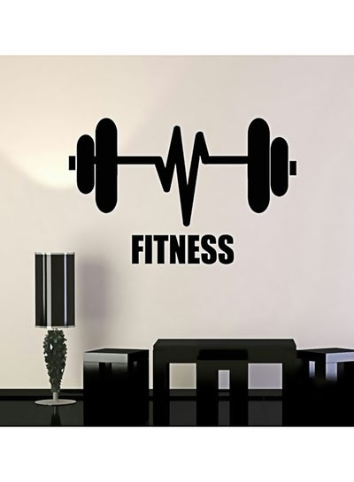 اشتري Fitness Wall Sticker Black 100x105 سنتيمتر في مصر