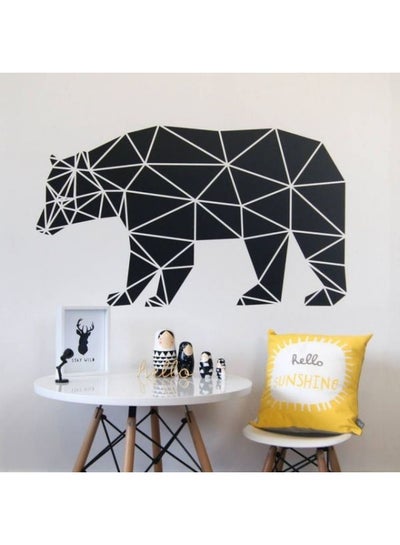 Buy Bear Shaped Wall Sticker Black 90x60cm in Egypt