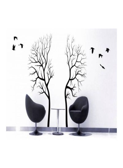 اشتري Birds And Trees Wall Sticker Black 58x38 سنتيمتر في مصر