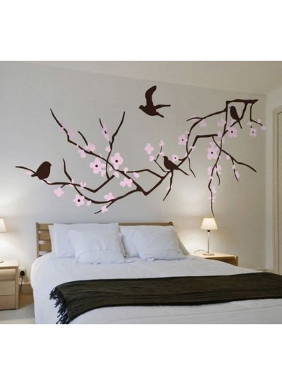 Buy Tree Wall Sticker Brown/Pink 60x45centimeter in Egypt