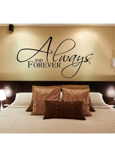 Buy Always And Forever Wall Sticker Black 80x120cm in Egypt