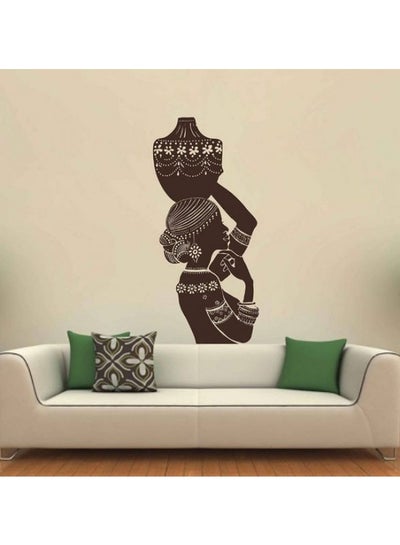 Buy African Lady 30 Wall Sticker Brown 60x45cm in Egypt