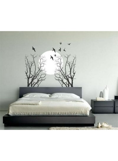 Buy Trees 8 Wall Sticker Black/White 90x60cm in Egypt