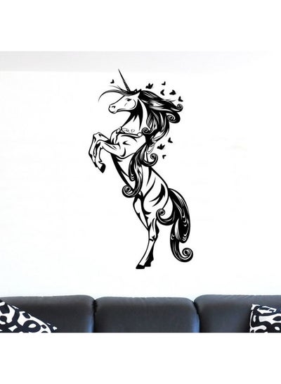 Buy Unicorn Force Wall Sticker Black 45x60cm in Egypt