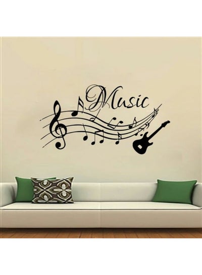 Buy Music Wall Sticker Black 60x90cm in Egypt