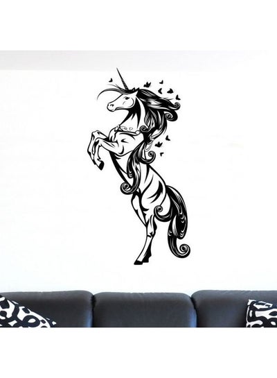 Buy Unicorn Force Wall Sticker Black 65x38cm in Egypt