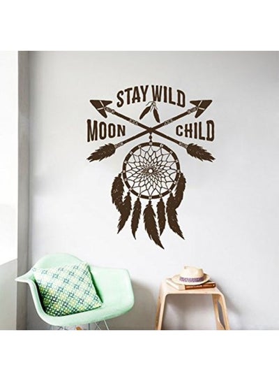 Buy Moon Child Wall Sticker Brown 150x90cm in Egypt