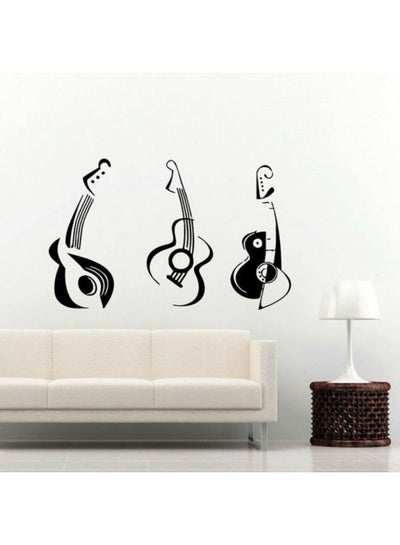 Buy Guitars Wall Sticker Black 105x100cm in Egypt