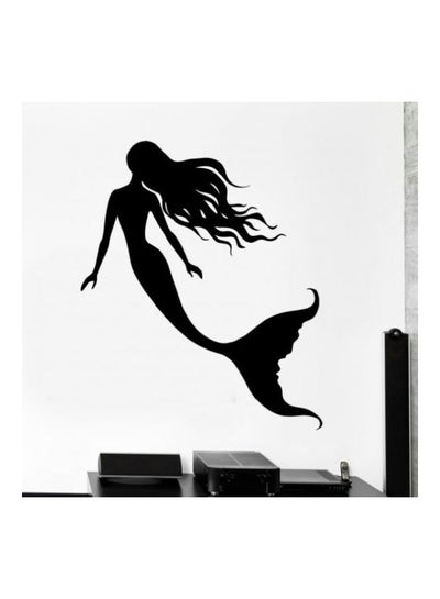 Buy Mermaid 2 Wall Sticker Black 58x38cm in Egypt