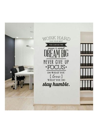 اشتري Never Quit Wall Sticker Black 90x60 سنتيمتر في مصر