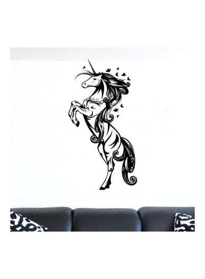 اشتري Unicorn Force Wall Sticker Black 36x24 centimeter في مصر