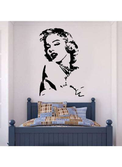 Buy Marilyn Monroe Wall Sticker Black 120x80centimeter in Egypt