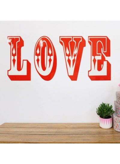 Buy Love Wall Sticker Red 60x45cm in Egypt