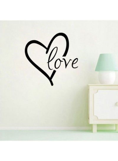 Buy Love Wall Sticker Black 60x45cm in Egypt