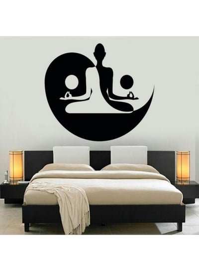 اشتري Yoga Harmony Wall Sticker Black 116x52 سنتيمتر في مصر