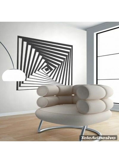 اشتري Optical Illusion Wall Sticker Black 65x38 سنتيمتر في مصر