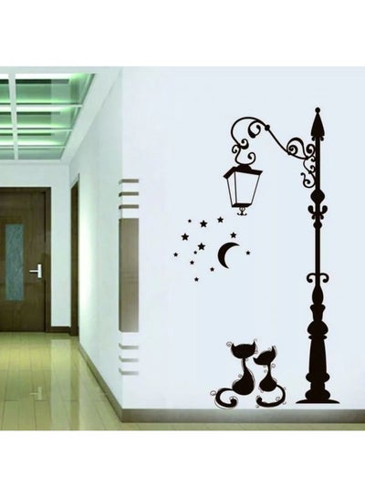 Buy Street Lamp 2 Wall Sticker Black 65x38centimeter in Egypt