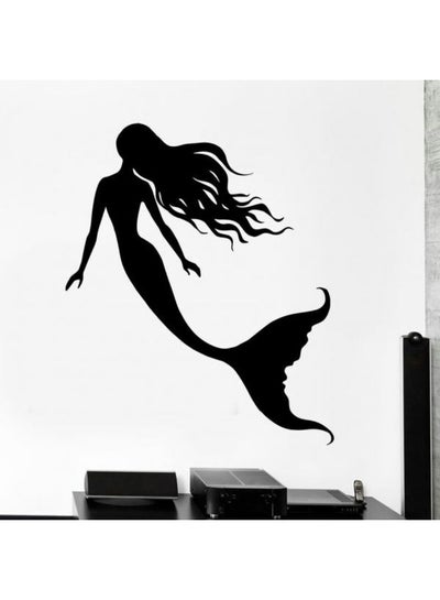 Buy Mermaid 2 Wall Sticker Black 120x80cm in Egypt