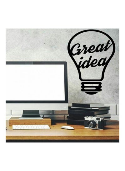 Buy Great Idea Wall Sticker Black 50x78cm in Egypt