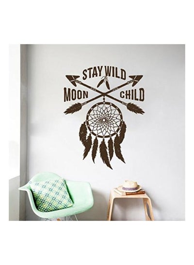 اشتري Moon Child Wall Sticker Brown 120x80 سنتيمتر في مصر