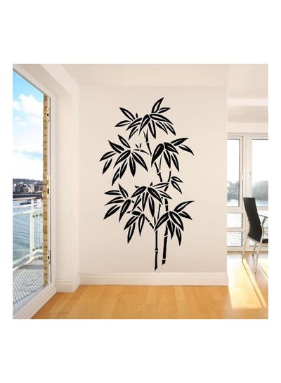 Buy Leaves 2 Wall Sticker Black 38x58cm in Egypt