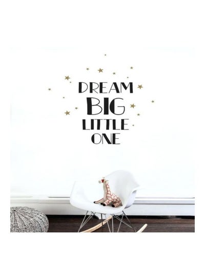 اشتري Dream Big Wall Sticker Black/Beige 100x105 سنتيمتر في مصر