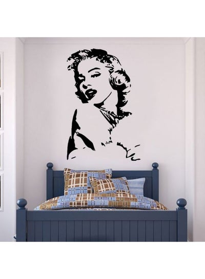 Buy Marilyn Monroe Wall Sticker Black 150x96cm in Egypt