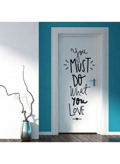 Buy Do What You Love Wall Sticker Black 150x96cm in Egypt