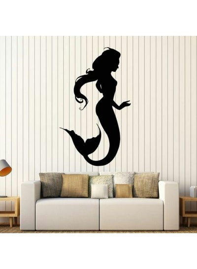 اشتري Mermaid 3 Printed Wall Sticker Black 120x80 سنتيمتر في مصر