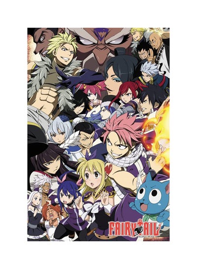 Buy Fairy Tail Poster Multicolour 91.5cm in UAE