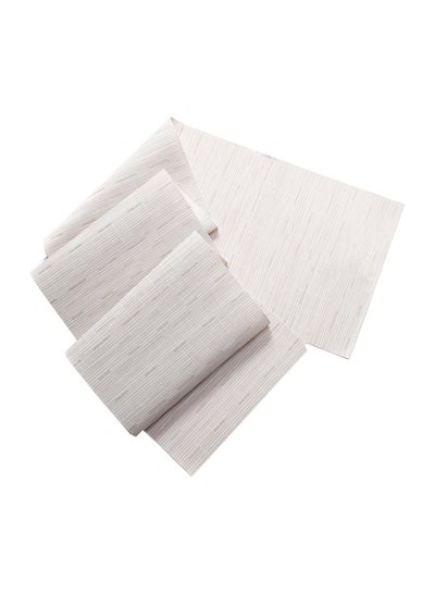 Buy Crossweave Washable Table Cloth White 180 x 30centimeter in Saudi Arabia