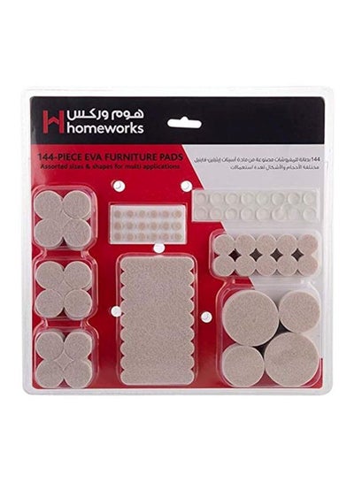 اشتري 144-Piece Furniture Pads White في الامارات