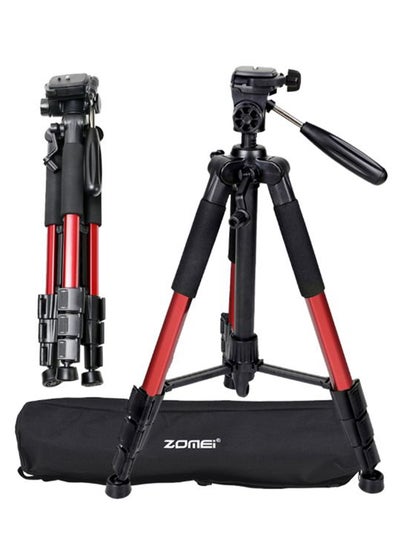 Buy Travel Tripod With Quick Release Plate Red/Black in Saudi Arabia