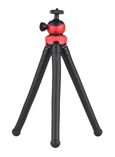 Buy Mini Flexible Octopus Tripod Spider Stand Holder Red/Black in Saudi Arabia