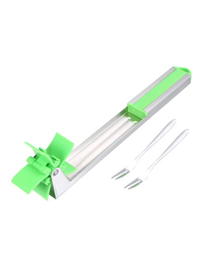 Buy Outdoor Watermelon Slicer Green/Silver in UAE