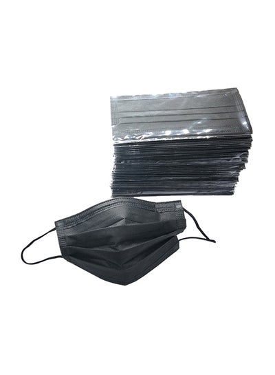 Buy (50-Piece)  Black Face Masks For Adults With Separate Envelope in Saudi Arabia