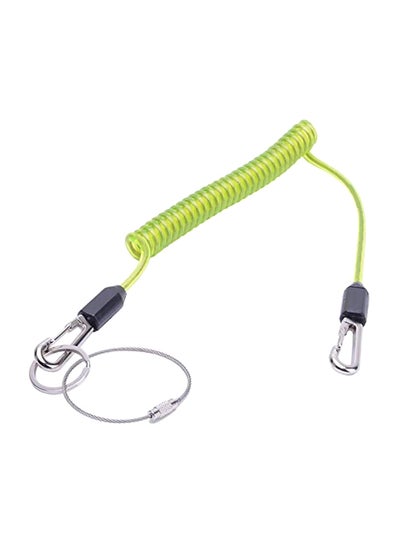 Buy Spiral Tool Safety Lanyard Green/Black/Silver in UAE