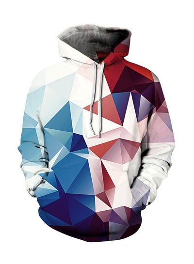 Buy 3D Print Hoodie Multicolour in UAE