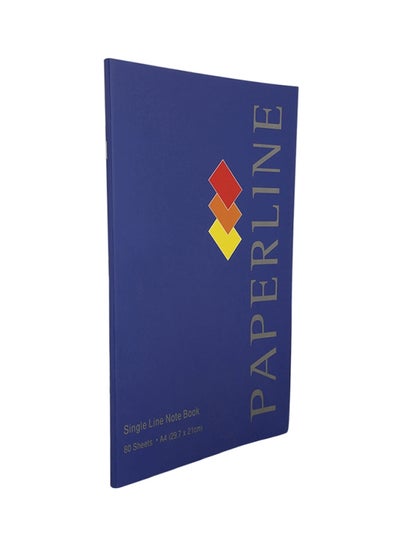 Buy A4 Single Line Notebook Blue in UAE