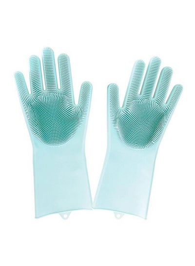 Buy Pair Of Magic Cleaning Gloves Green in Saudi Arabia