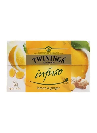 Buy Infuso Lemon And Ginger Tea 30grams Pack of 20 in UAE