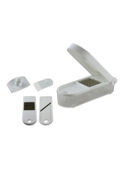 Buy Vegetable And Fruit Slicer White/Silver in Saudi Arabia